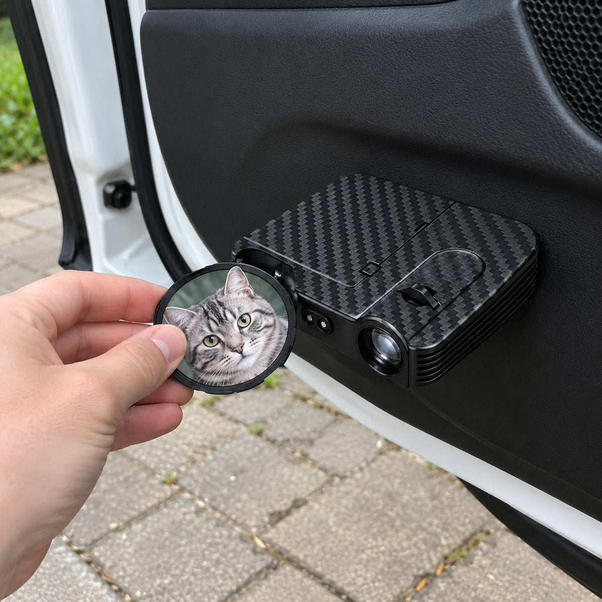 Pawlume™ Custom Pet Car Door Projector